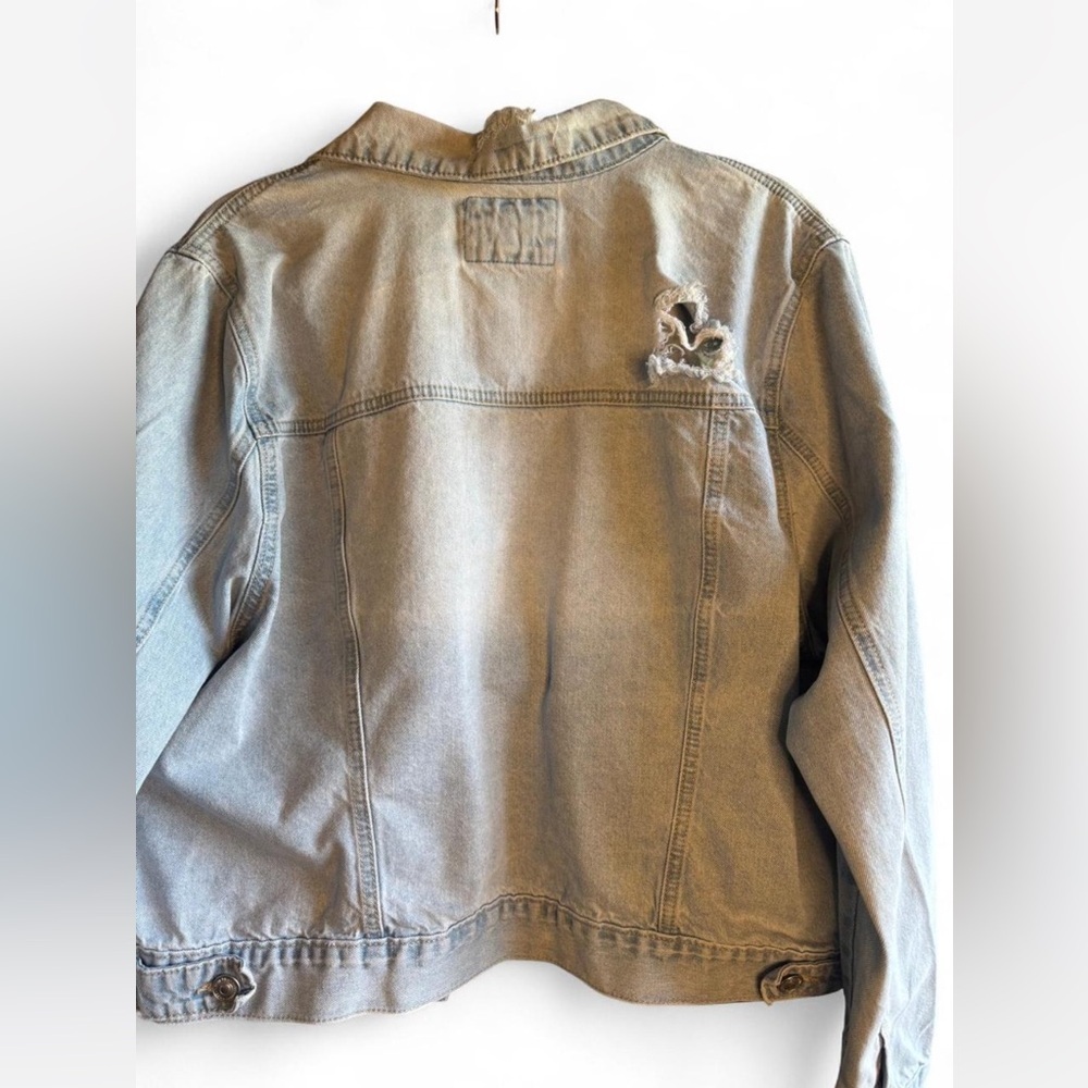 Distressed Denim Jacket - Picture 5 of 7